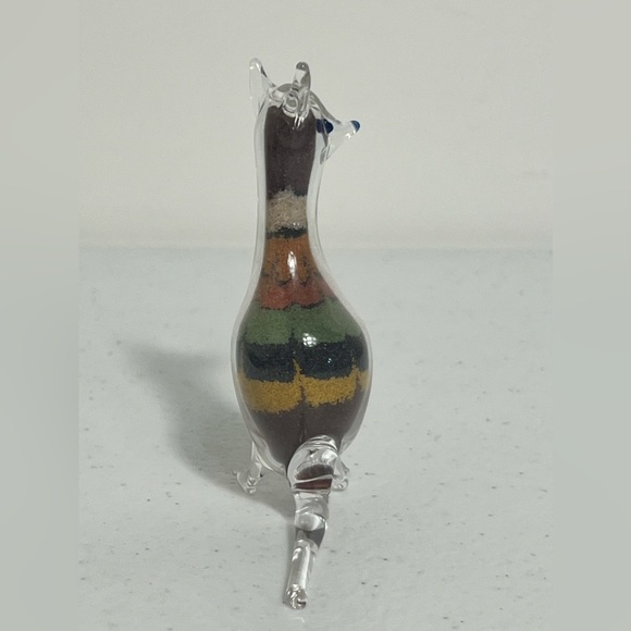 Small Blown Glass Sand Filled Kangaroo 3” - Picture 4 of 9